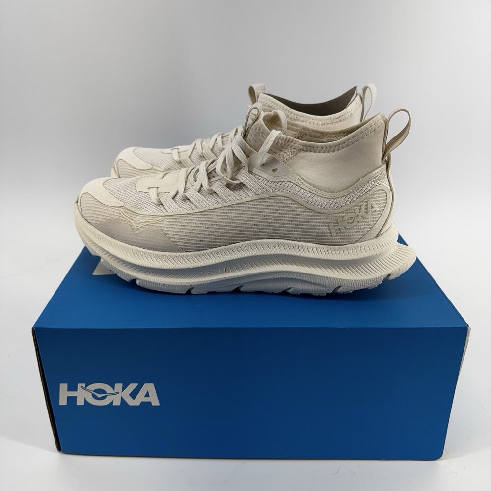 HOKA Kawana Mid Training Shoes Womens Size 8.5 Alabaster Neutral